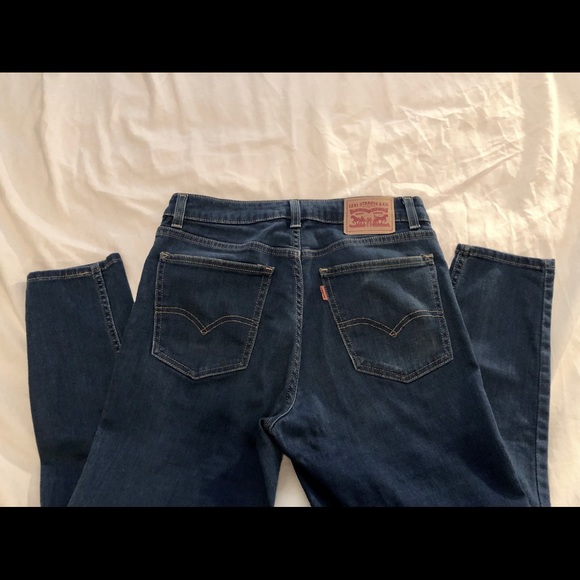 LEVI’S vtg high rise skinny blue denim jeans 29 - Picture 4 of 4
